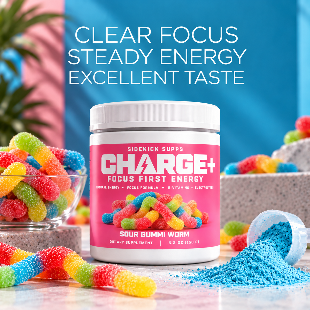 Charge+ (Sour Gummi Worm)