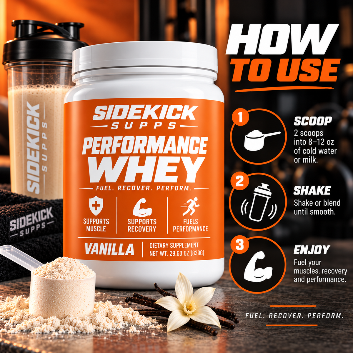 Performance Whey Protein Isolate (Vanilla)